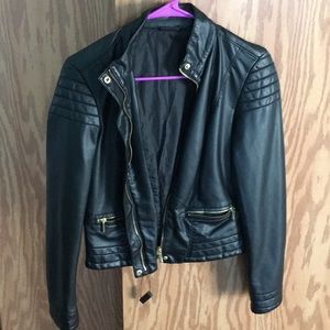 Fake Leather Jacket
